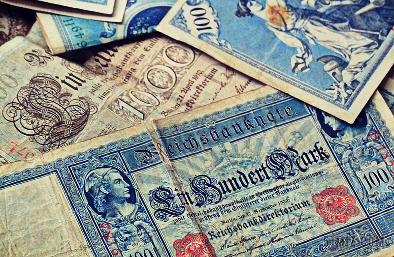 钞票帝国的钞票货币通胀德国马克条例草案