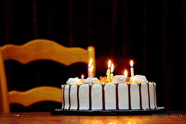 黄色娱乐唯美生日蛋糕快乐派对庆典背景图片