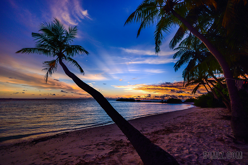 水 假期 热带的 宁静 日落 日出 天空 轮廓 海滨 海景