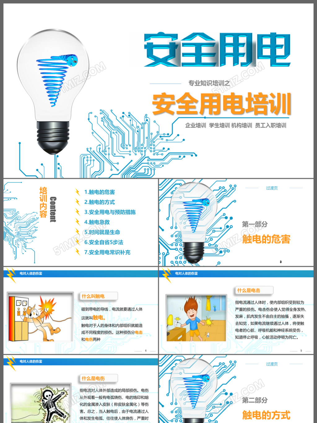 安全用电培训职工培训入职培训安全管理培训ppt模板