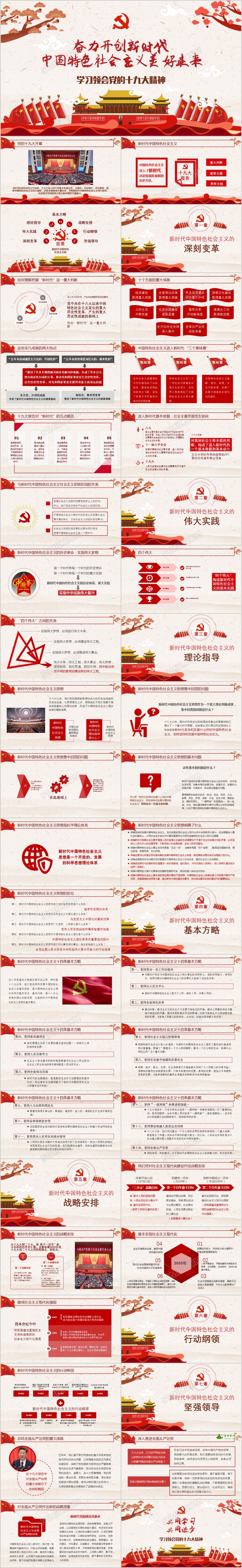 十九大精神解读奋力开创新时代中国社会主义美好未来党课PPT 十九大精神解读奋力开创新时代中国社会主义美好未来党课PPT