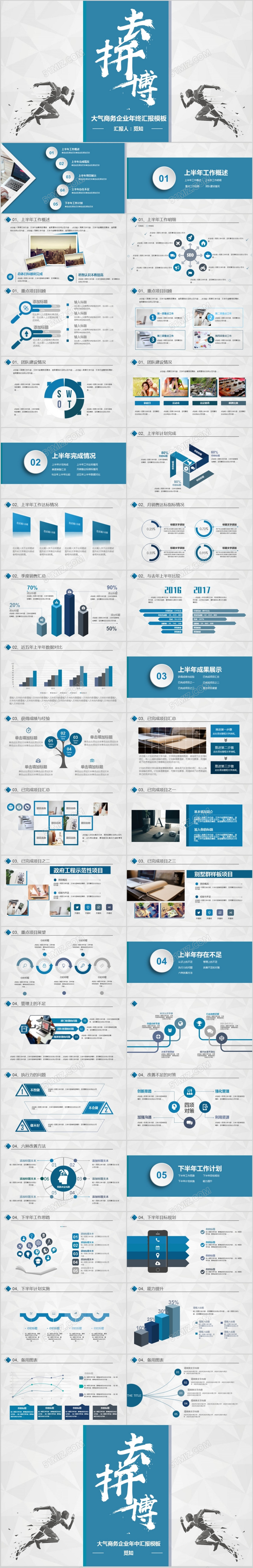 2018商务风创意拼搏年终总结述职报工作计划告工作总结PPT 2018商务风创意拼搏年终总结述职报工作计划告工作总结PPT