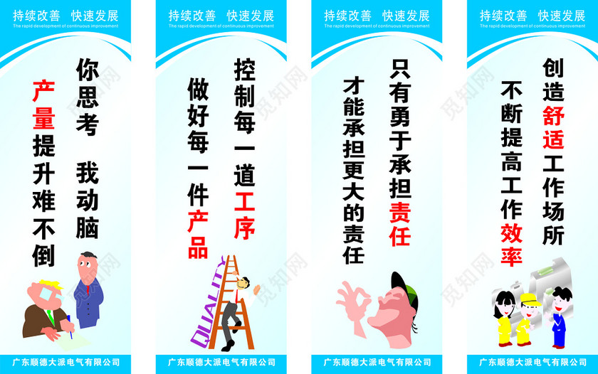 产品工序公司生产管理制度宣传标语