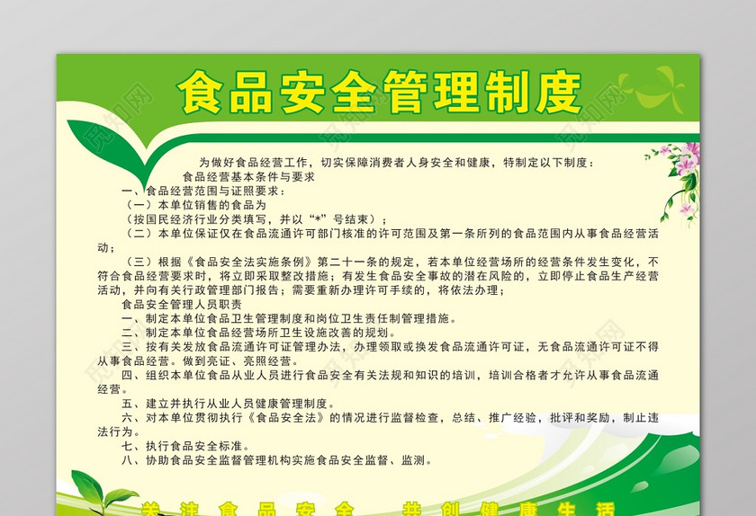 绿色食品安全管理制度
