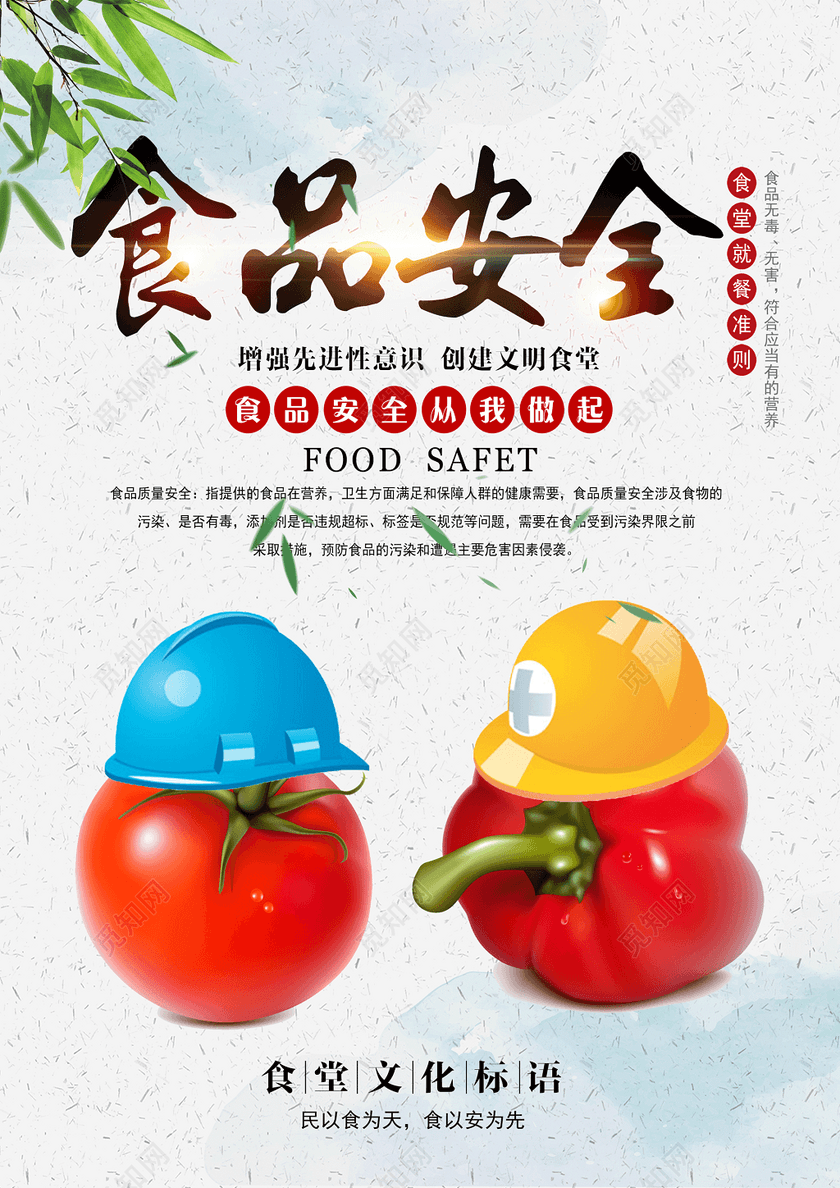 食品安全从我做起海报