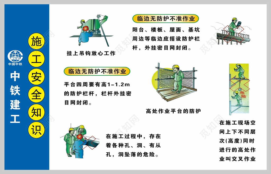 施工安全知识安全生产宣传苏雅白宣传栏