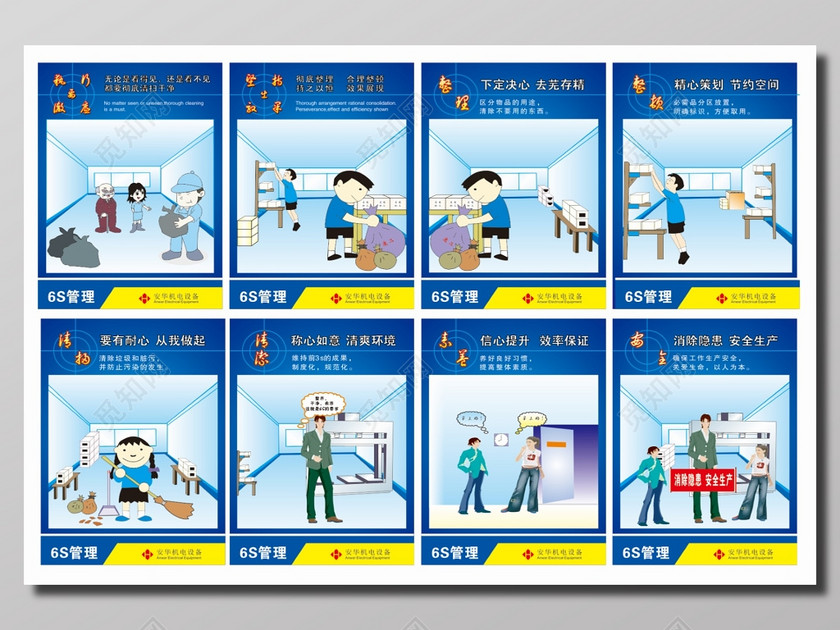6s管理制度宣传海报