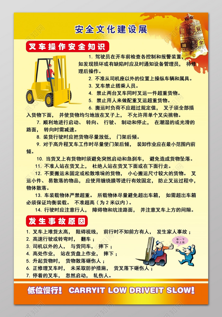 当前作品  标签: 叉车操作知识 发生事故原因 安全文化建设 叉车作业