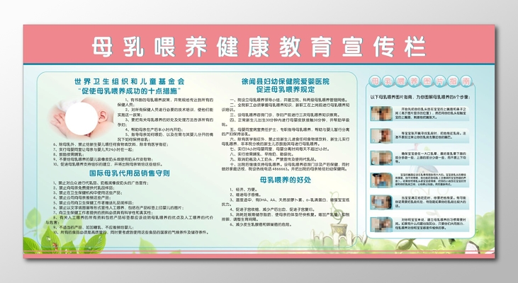 全国母乳喂养宣传栏健康教育宣传栏
