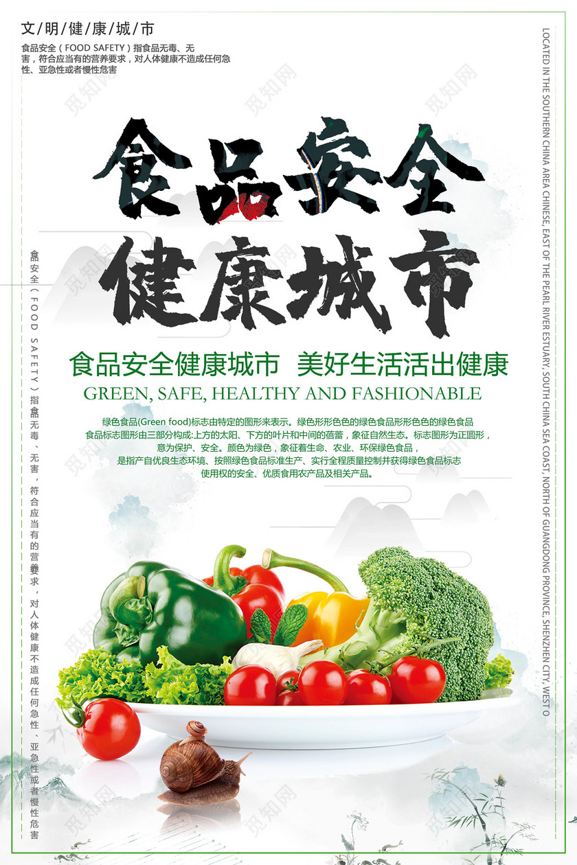 中国食品安全知识宣传展板设计