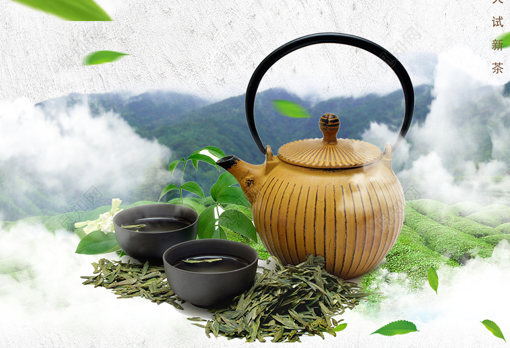 古风大气简洁茶韵茶文化宣传海报