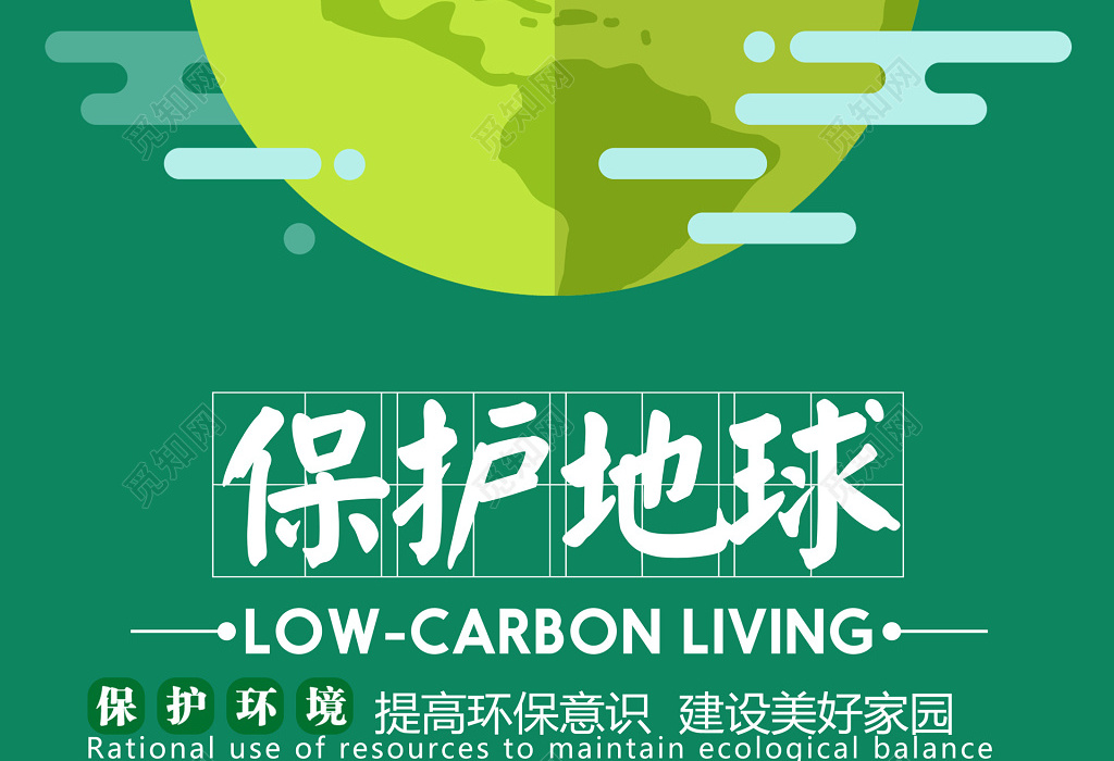 保护地球公益保护环境海报设计