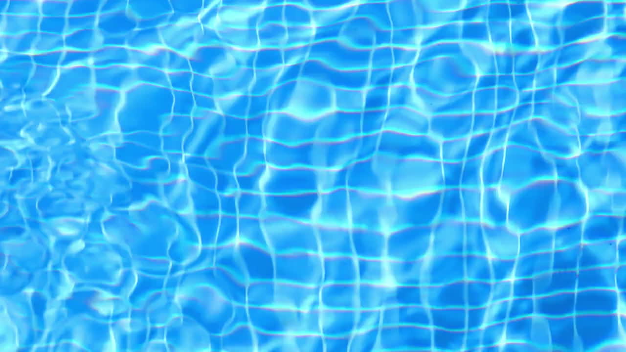 游泳池水波纹动态视频素材