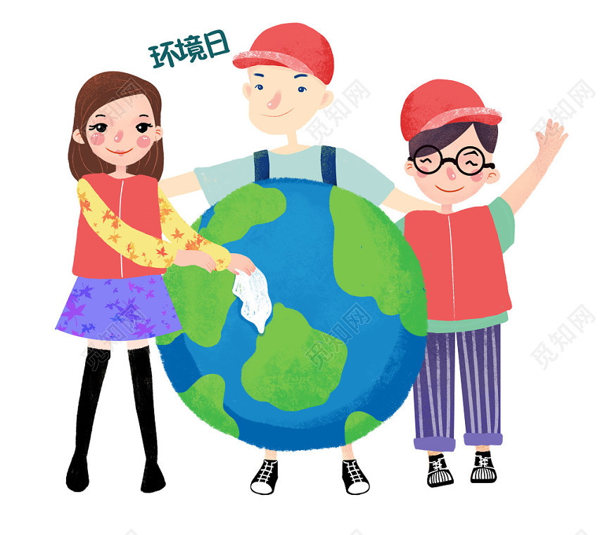 环境日大学生保护地球搞卫生
