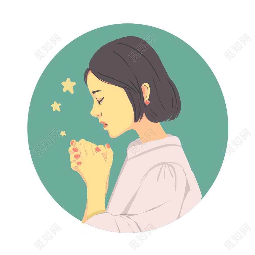 生日许愿唯美人物素材