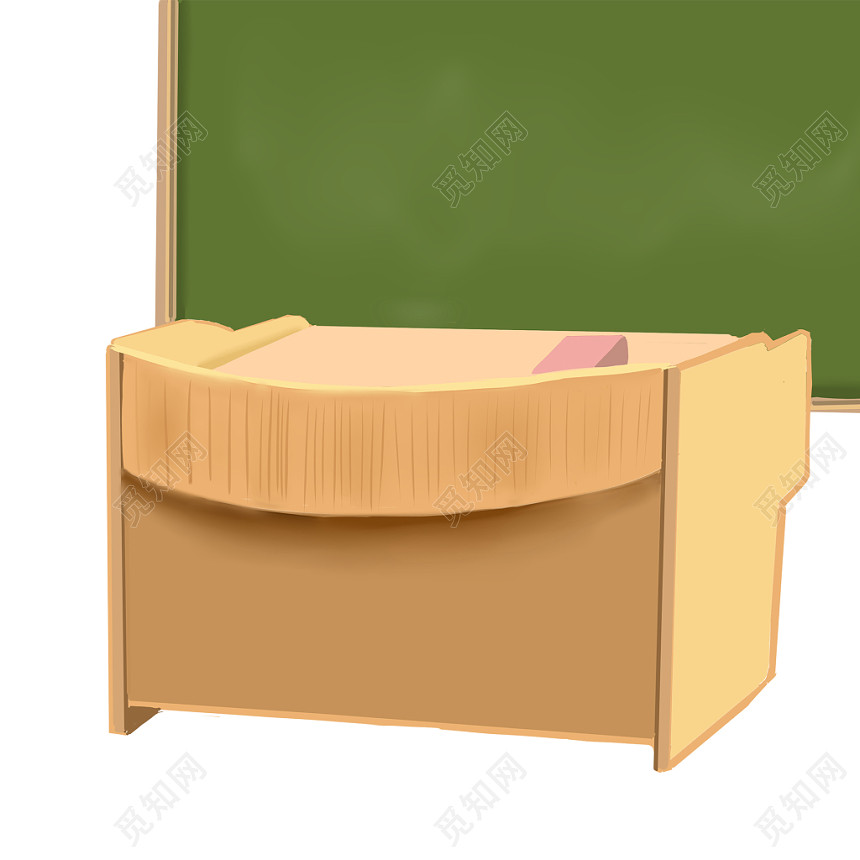 黑板讲台黑板学校电教课桌素材