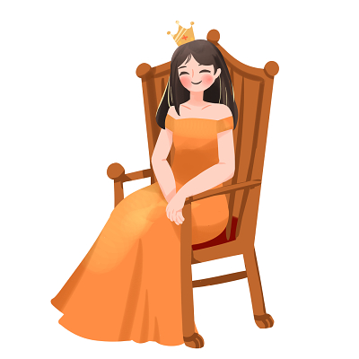 妇女节插画手绘风格粉红色38女王节插画海报原创素材
