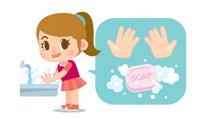 病毒卡通疫情简约卡通矢量病毒预防洗手素材