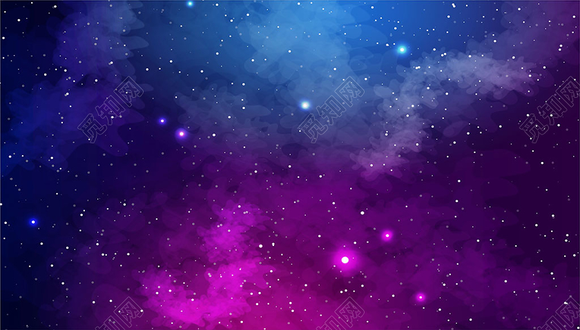 星空背景宇宙太空星空背景紫色梦幻星空太空宇宙星系绚丽繁星背景