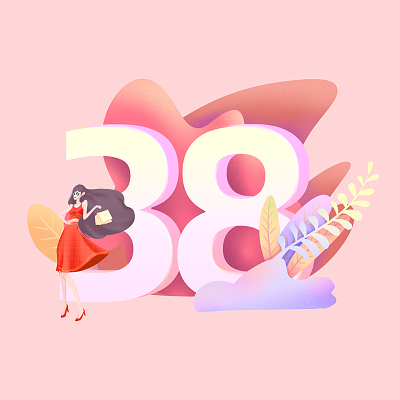38节女神节女神高跟鞋手绘卡通插画png素材妇女节妇女女神节