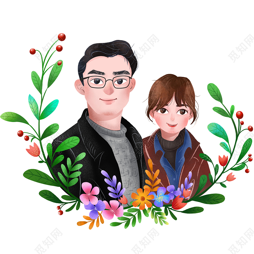 卡通q版头像情侣插画卡通人物头像