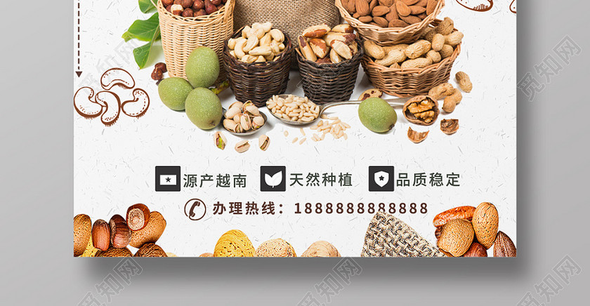 白色简约清新美味坚果美食坚果食品零食坚果盛宴宣传海报 白色简约清新美味坚果美食坚果食品零食坚果盛宴宣传海报