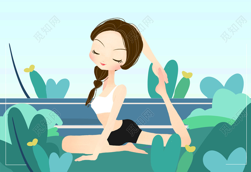 瑜伽之美有氧运动海报