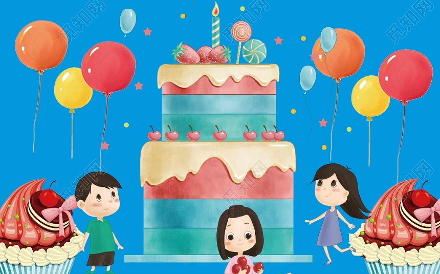 蓝色卡通宝宝百日宴生日宣传展架易拉宝
