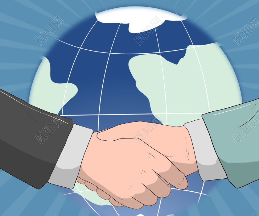 简约大气蓝色系合作共赢企业文化合作手机海报企业文化合作共赢
