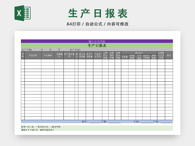 产量统计表格