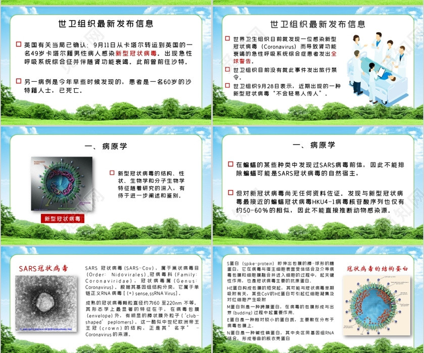 醫療疫情肺炎綠色簡約新型冠狀病毒感染病例診療方案PPT模板 醫療疫情肺炎綠色簡約新型冠狀病毒感染病例診療方案PPT模板