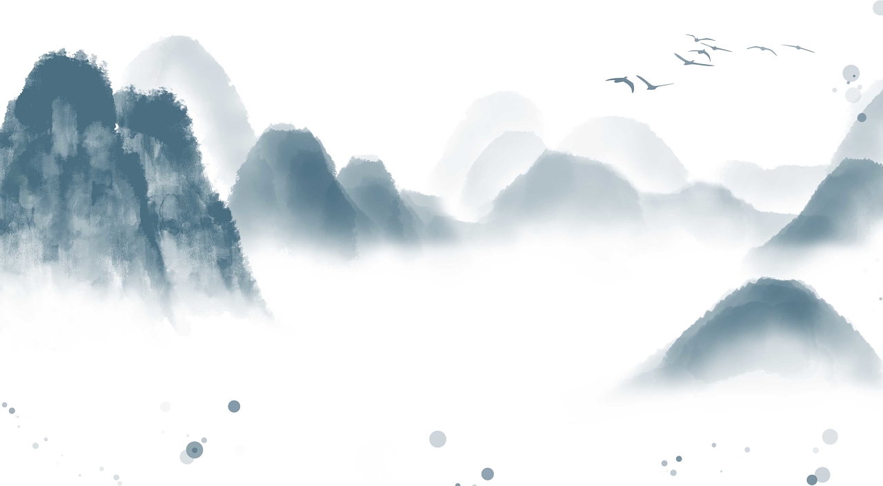 片头唯美自然意境中国风山水墨画栏目包装ae模板