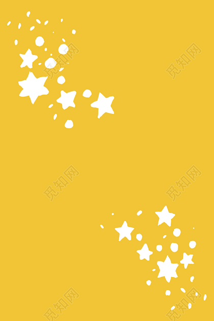 黄色点点五角星背景免费下载 觅知网