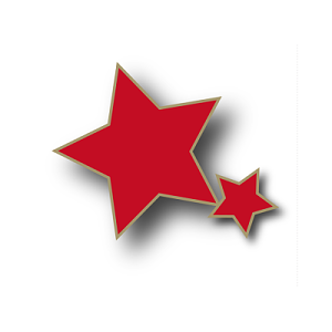 白底红色五角星图片图片