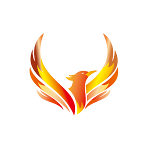 火凤凰logo设计素材免费下载 觅知网