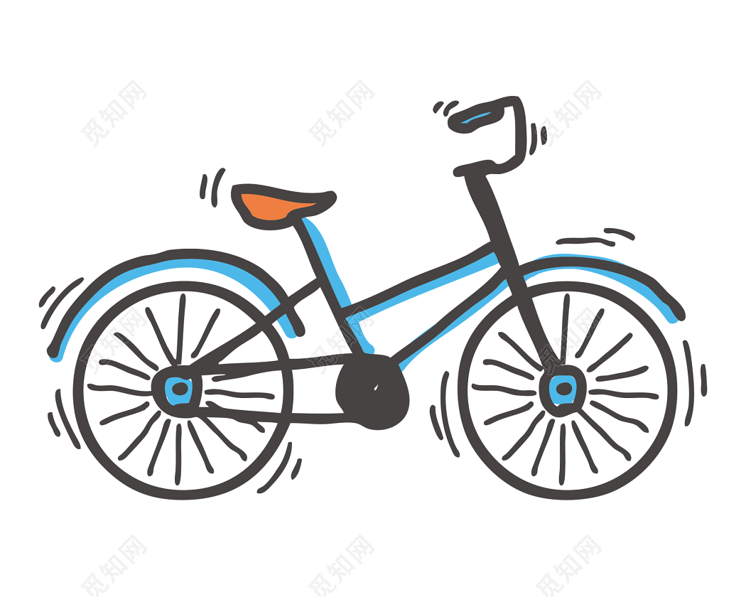 自行车简笔画 亲子简笔画 妈妈和孩子一起学起来 自行车的画法_动漫网