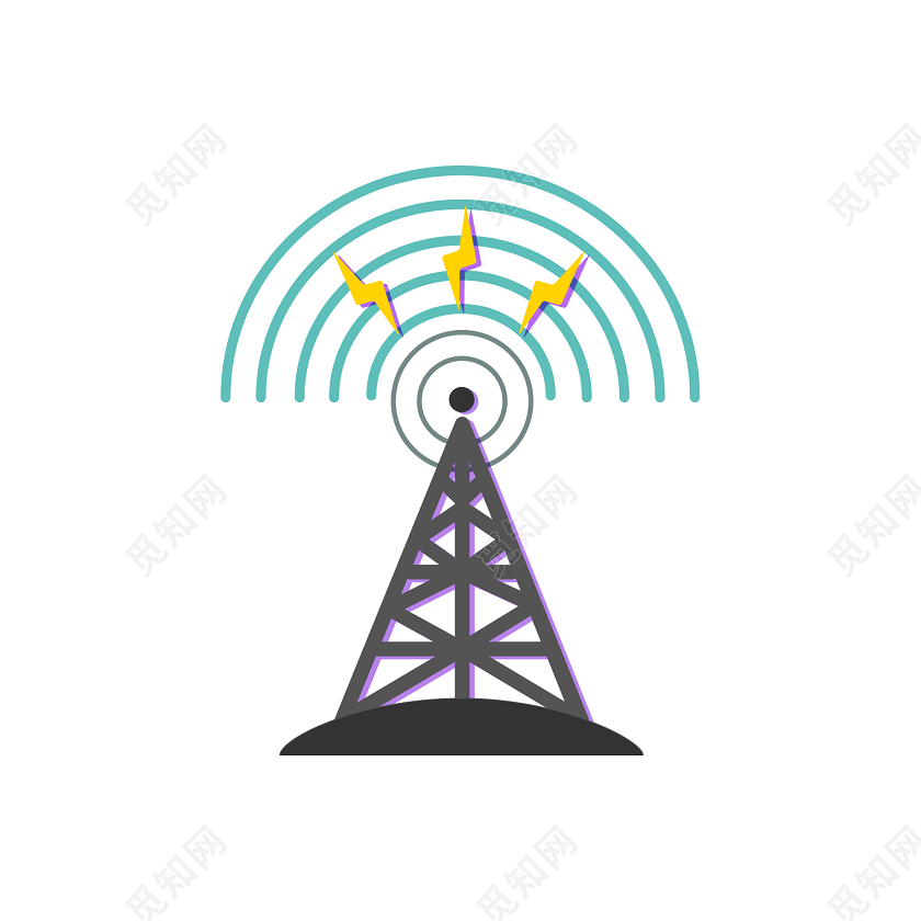放出电波素材免费下载 觅知网