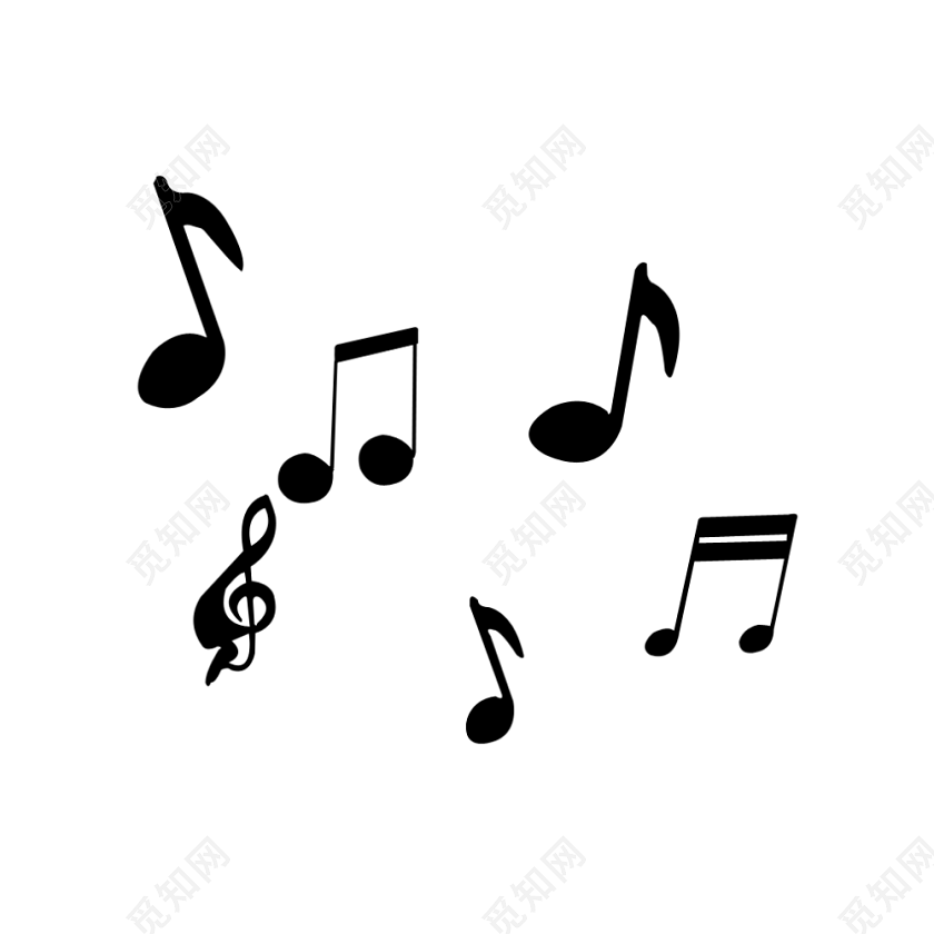 音乐音符图案素材免费下载 觅知网