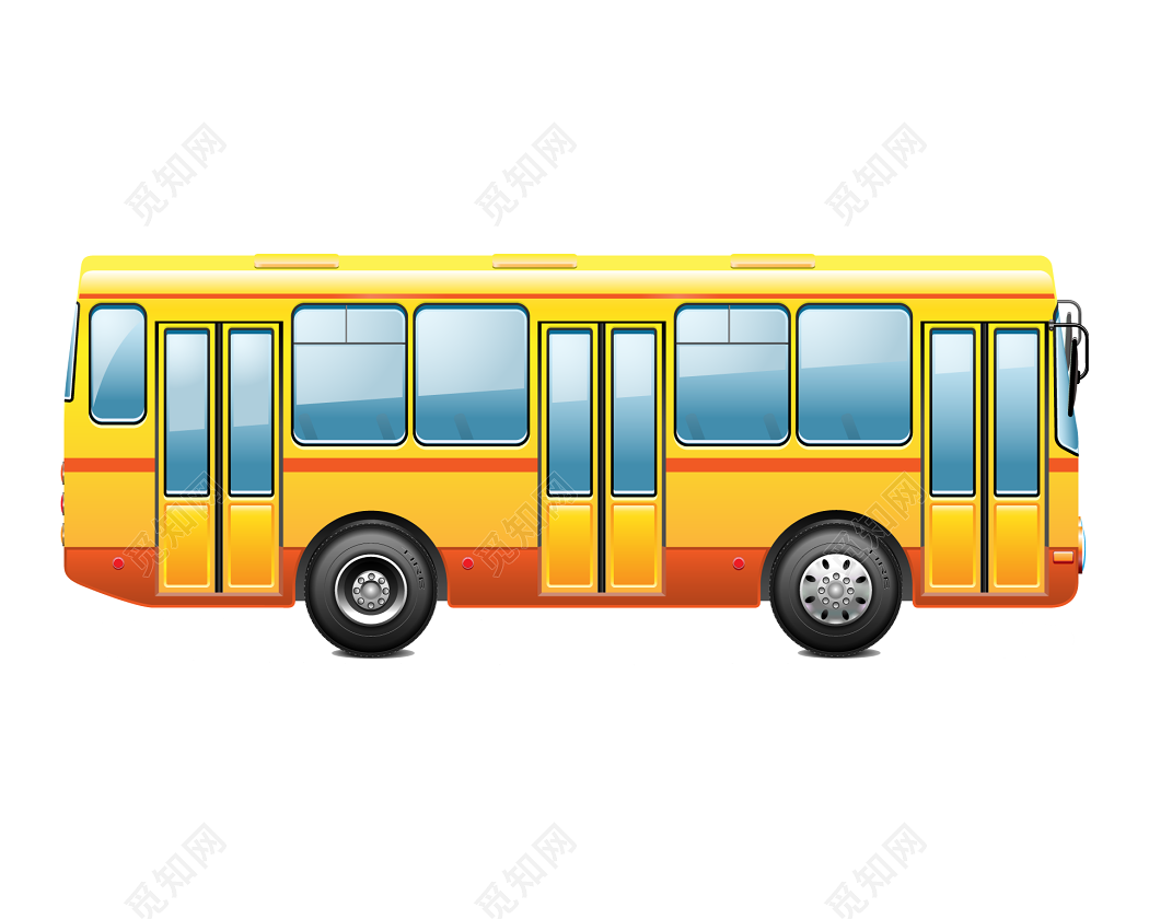 公路上的公交车插画插画图片下载-正版图片400065296-摄图网