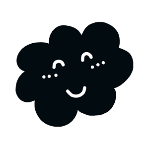 黑色云朵符号图片