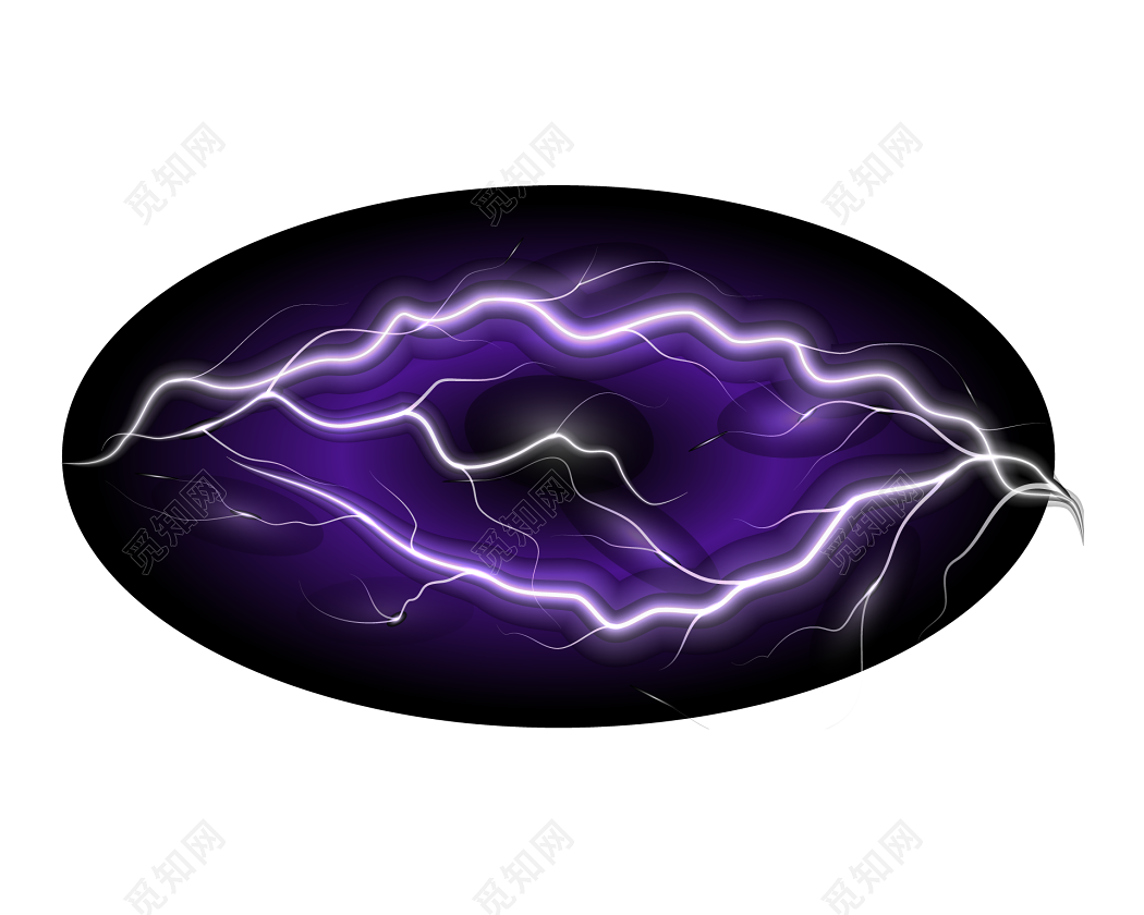 紫色雷电闪电素材下载-欧莱凯设计网