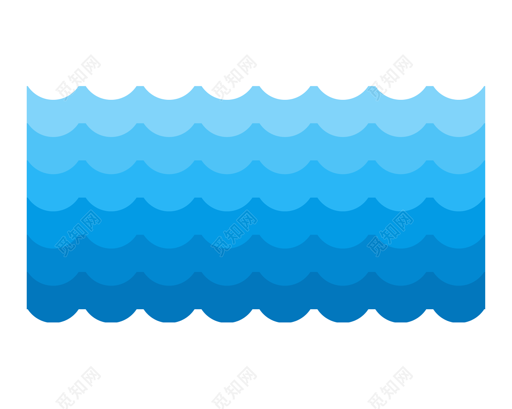 蓝色波浪形波点曲线素材下载
