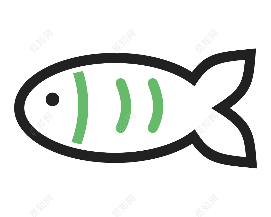 两条可爱小鱼简笔画画法图片步骤 肉丁儿童网