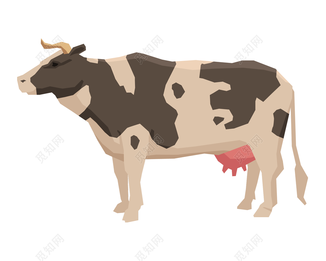 Cow Cartoons Clipart Transparent Background, Cartoon Vector Cow ...