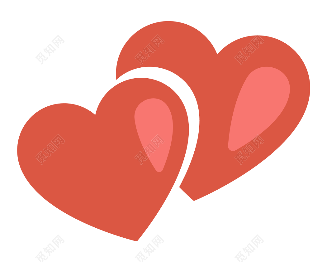 两个红色的心插画图片素材_ID:415358546-Veer图库