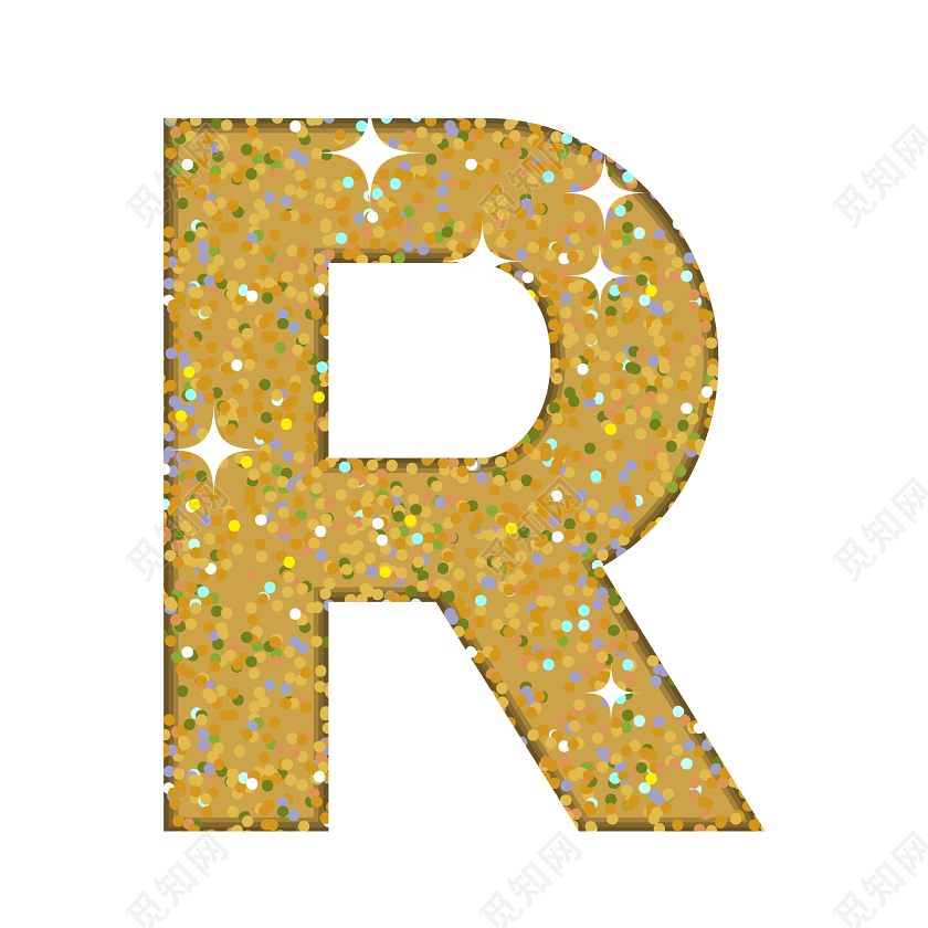 时尚金色艺术字体r免费下载 觅知网 时尚金色艺术字体r免费下载 觅知网