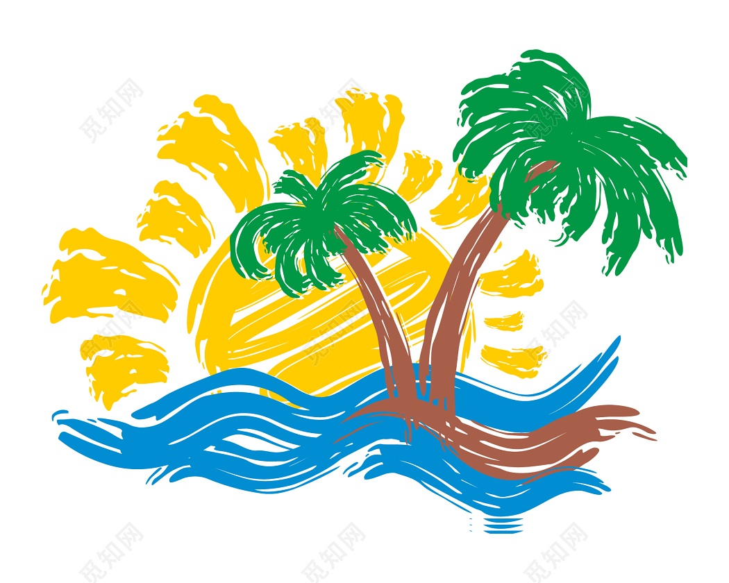 Tropical Island Drawings