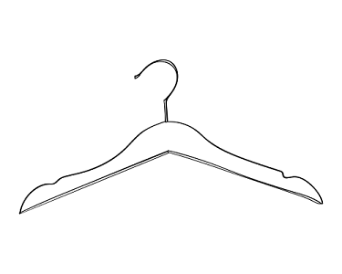 衣服架简笔画图片