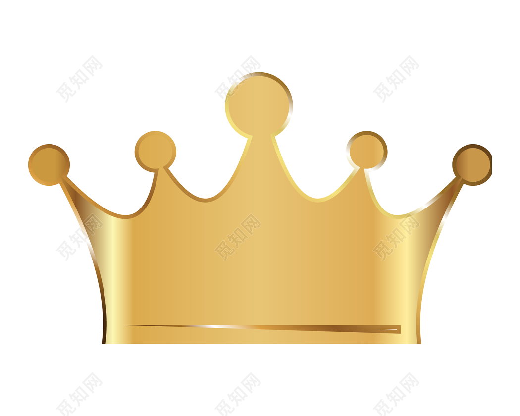 卡通可爱手绘国王皇冠王冠黄色原创装饰图图片素材-编号30366218-图行天下