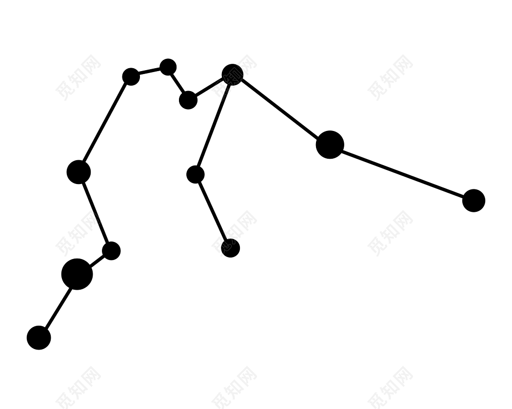 十二星座矢量素材免费下载 觅知网